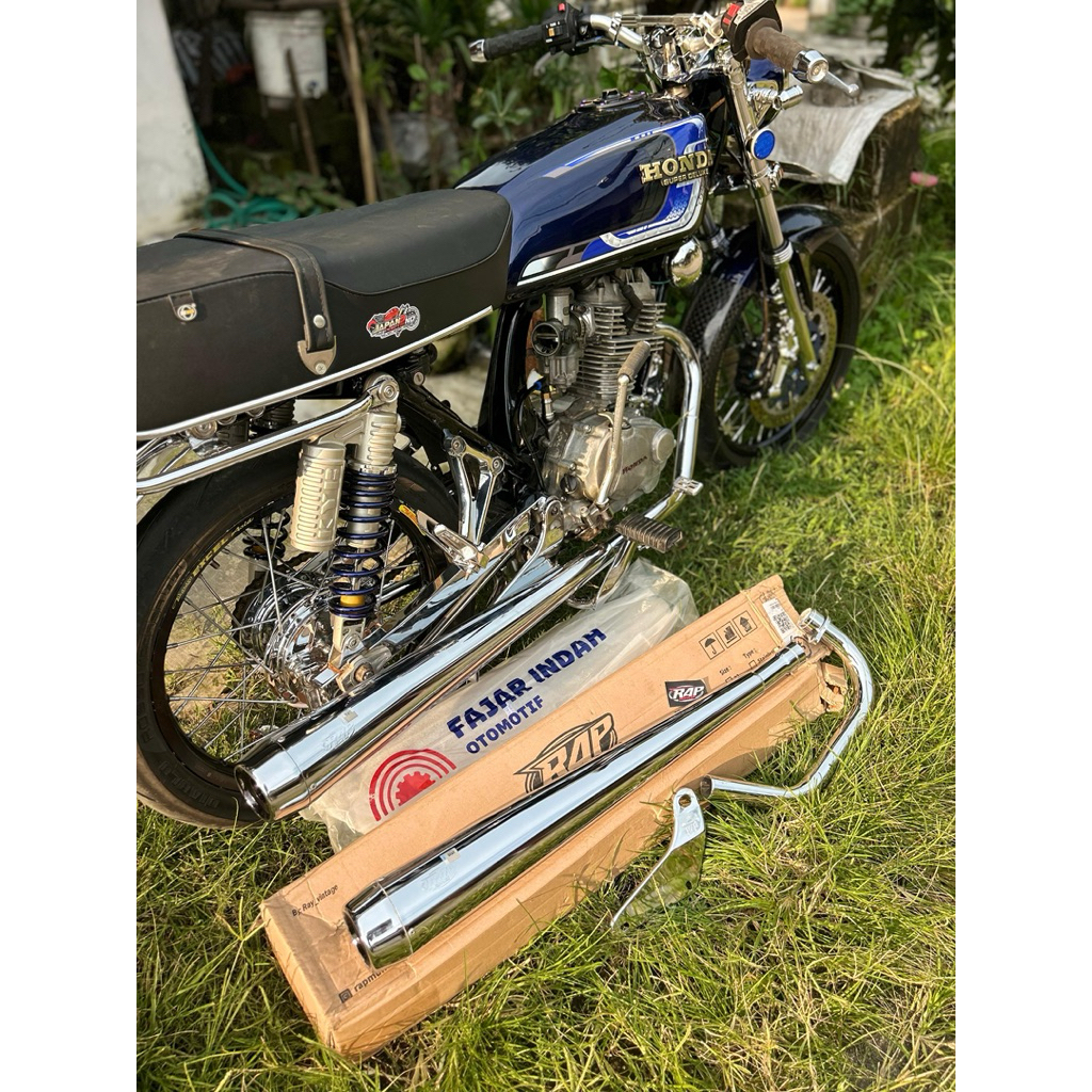 knalpot GL100 Rap Muffler original anti ngempet knalpot gl100 original rap muffler