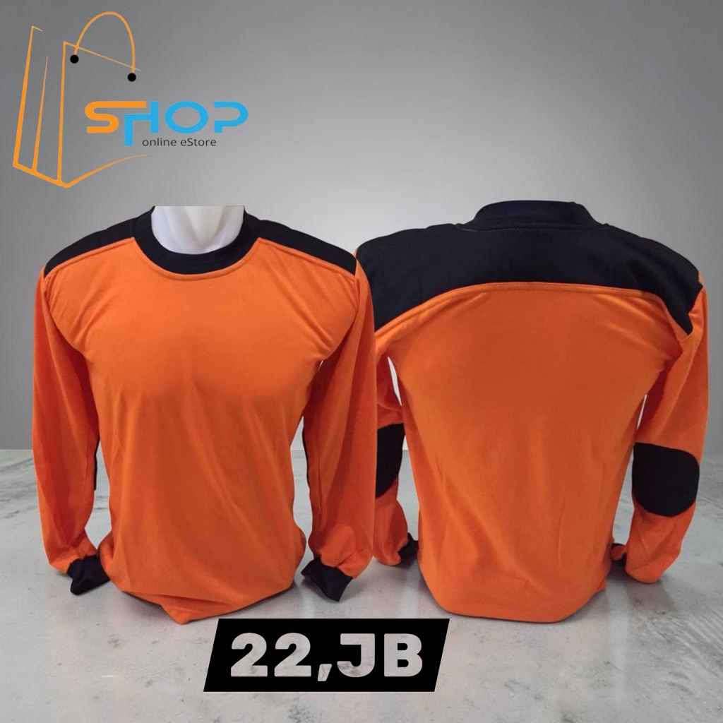 kaos orange lengan panjng•Kaos penembak orange lengan panjang