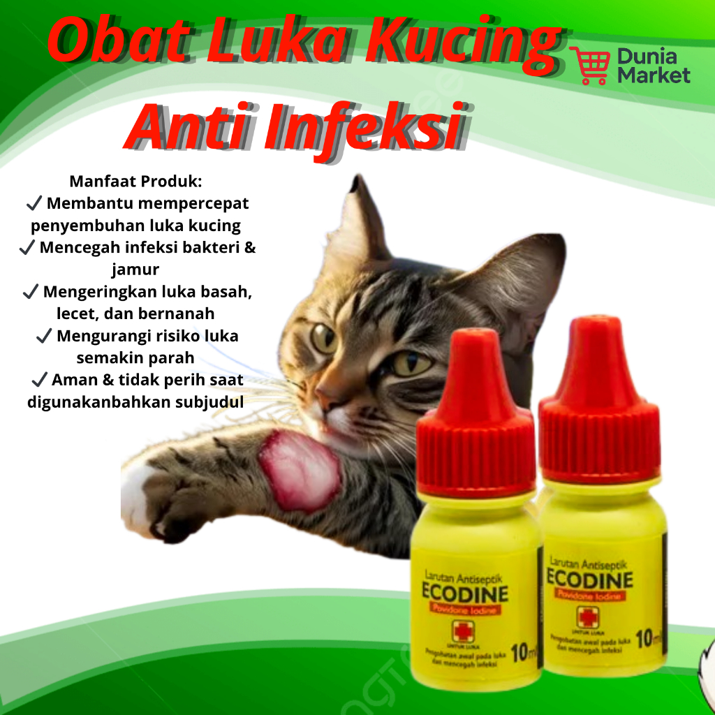 Antiseptik Luka Kucing Ampuh – Obat Luka Kucing Cepat Kering & Anti Infeksi