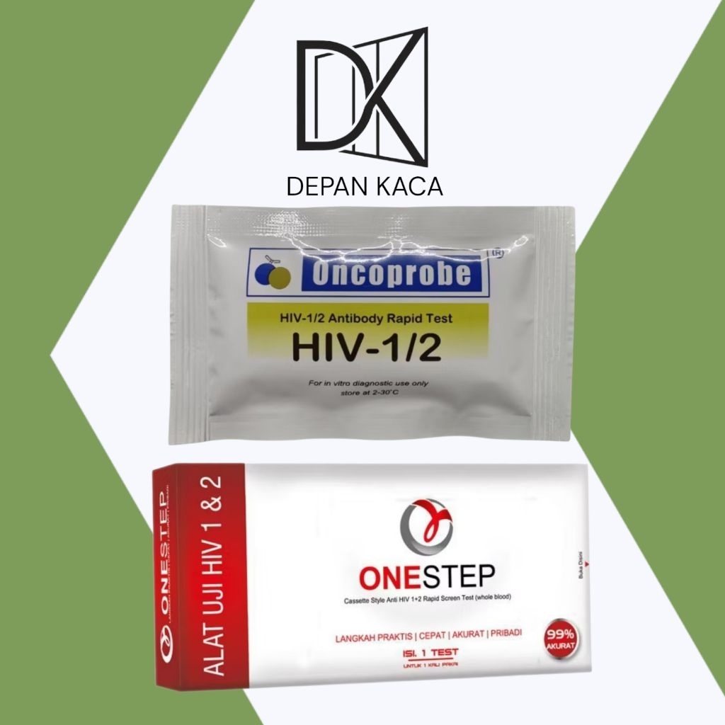 HIV TES ONCOPROBE GENERASI 4 & ONESTEP HIV TES ORIGINAL