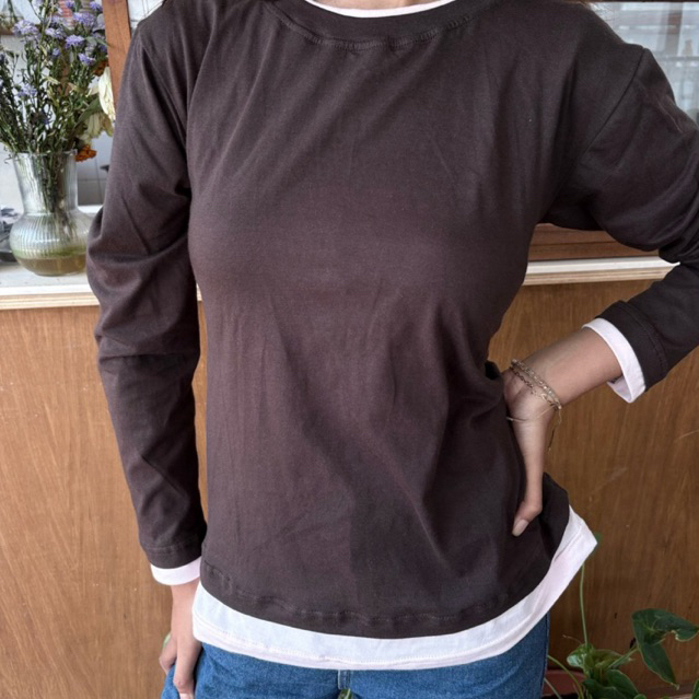 Leyné Layered Tee (two tone top)
