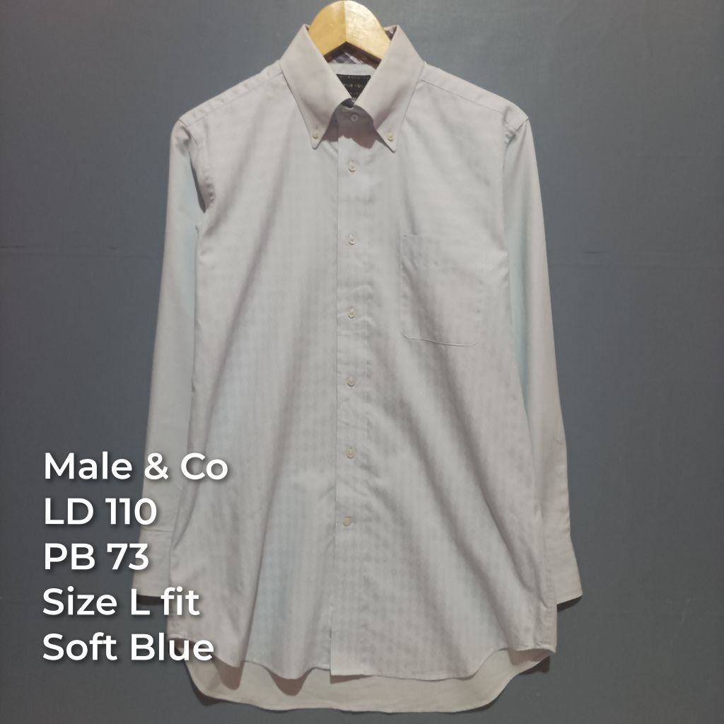 Kemeja Pria Lengan Panjang Slim Fit Second Brand| Kemeja Bekas Pakai
