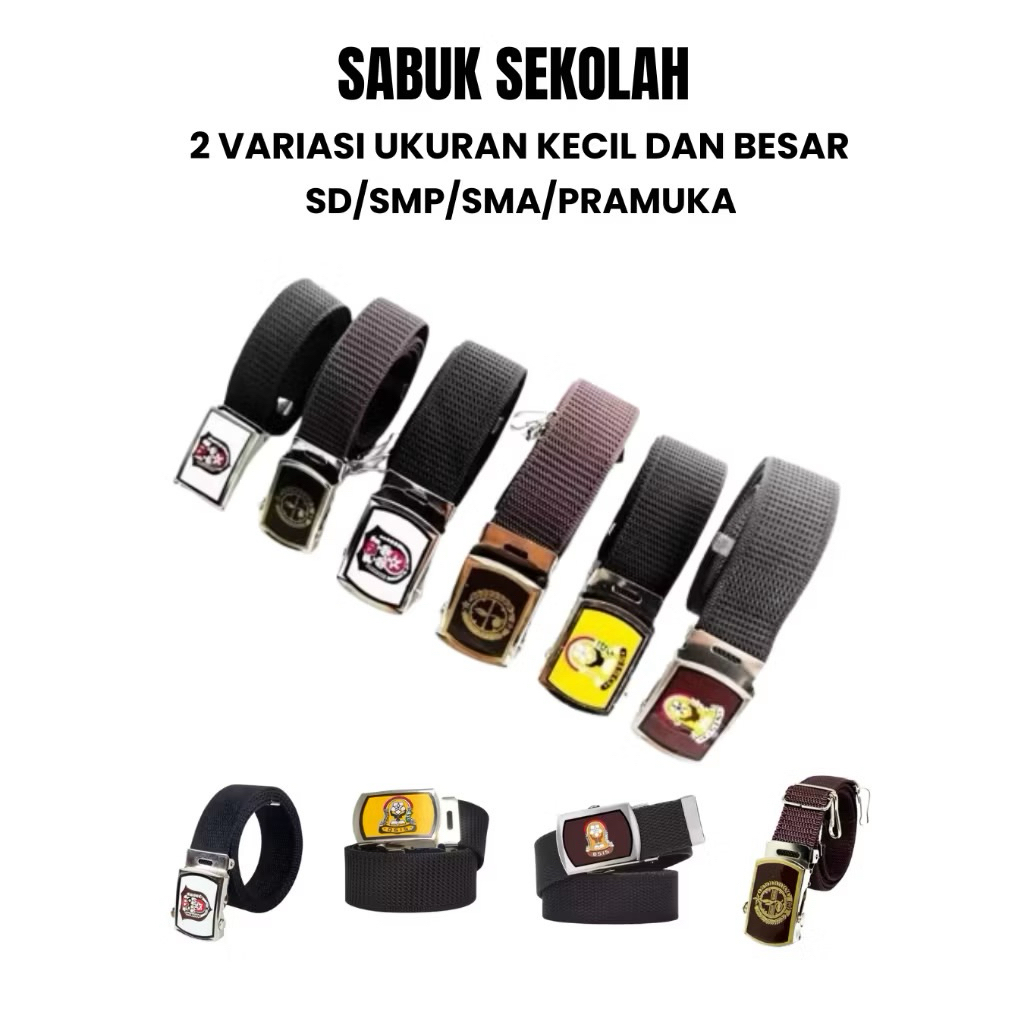 Sabuk ikat pinggang sekolah SD. SP. SMA. & pramuka-kualitas premium