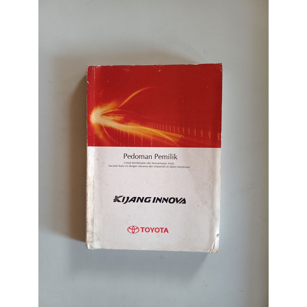 BUKU PEDOMAN PEMILIK MANUAL BOOK TOYOTA KIJANG INNOVA (ORIGINAL)