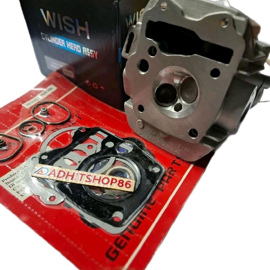 CYLINDER HEAD KARISMA  SUPRA X 125 KIRANA BLOK HEAD KHARISMA BLOK NOKEN AS KARISMA SUPRA X 125 KLEP 