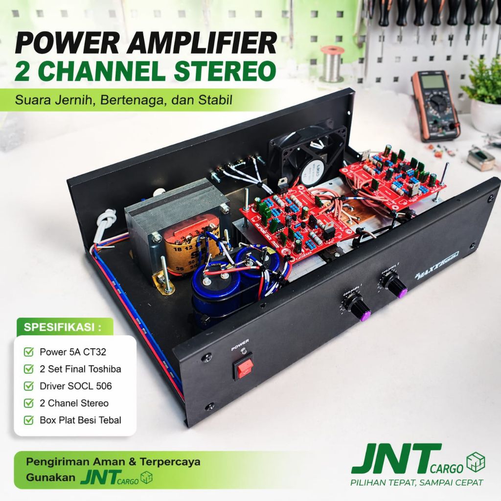 POWER 5 AMPER SOCL 506 TRAFO BALAP CT 32 CT 30 STEREO 2 SET FINAL SANKEN TOSHIBA