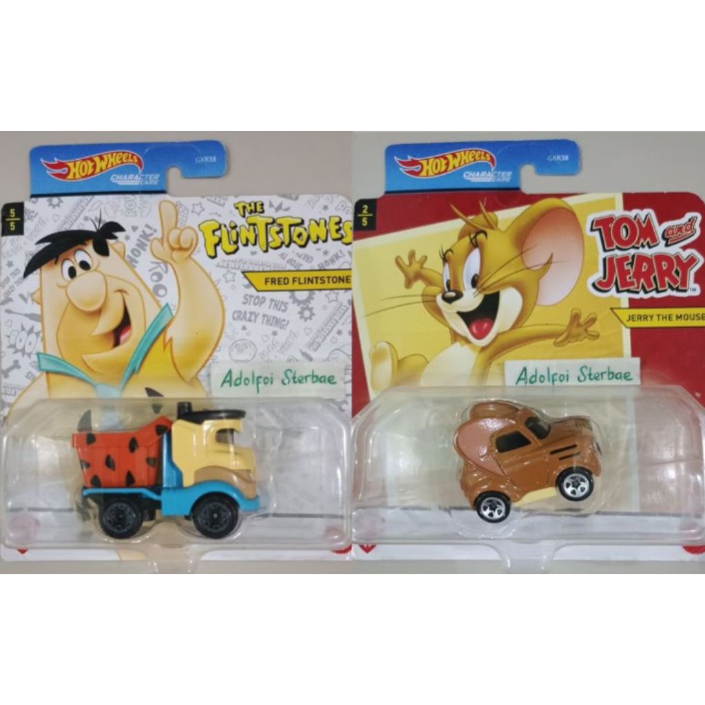 hotwheels hot wheels character cars WB warner bros the flintstones fred flintstone 5/5 tom and jerry