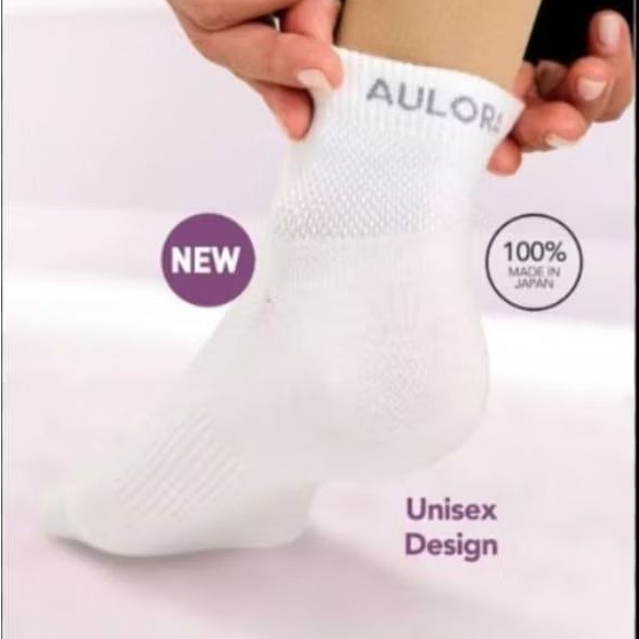 Aulora socks kaos kaki white/putih