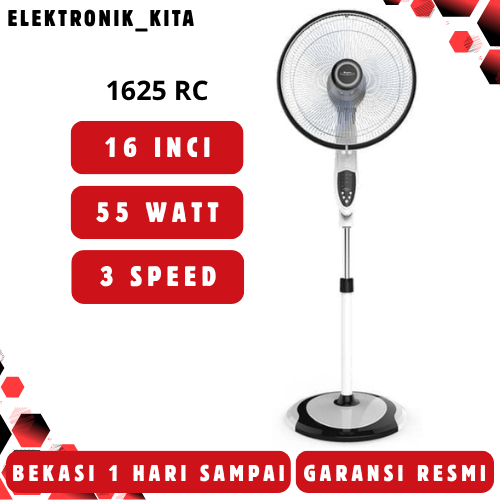 MASPION KIPAS ANGIN BERDIRI 16 INCI F-1625 RC 1625 RC F1625RC STAND FAN BEKASI MURAH GARANSI RESMI