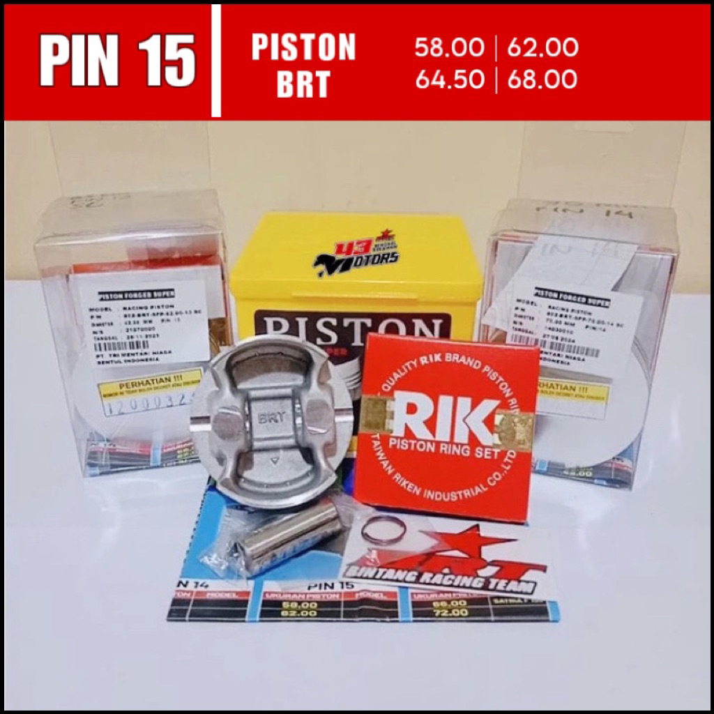 SUPER FORGET PISTON BRT PIN 15