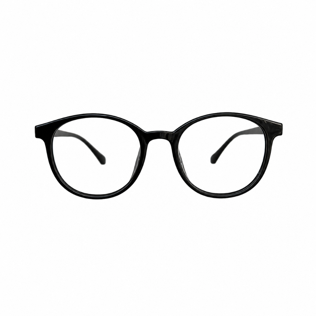 Kacamata Fashion Frame Oval Kecil Bahan Plastik Lentur Unisex 2833