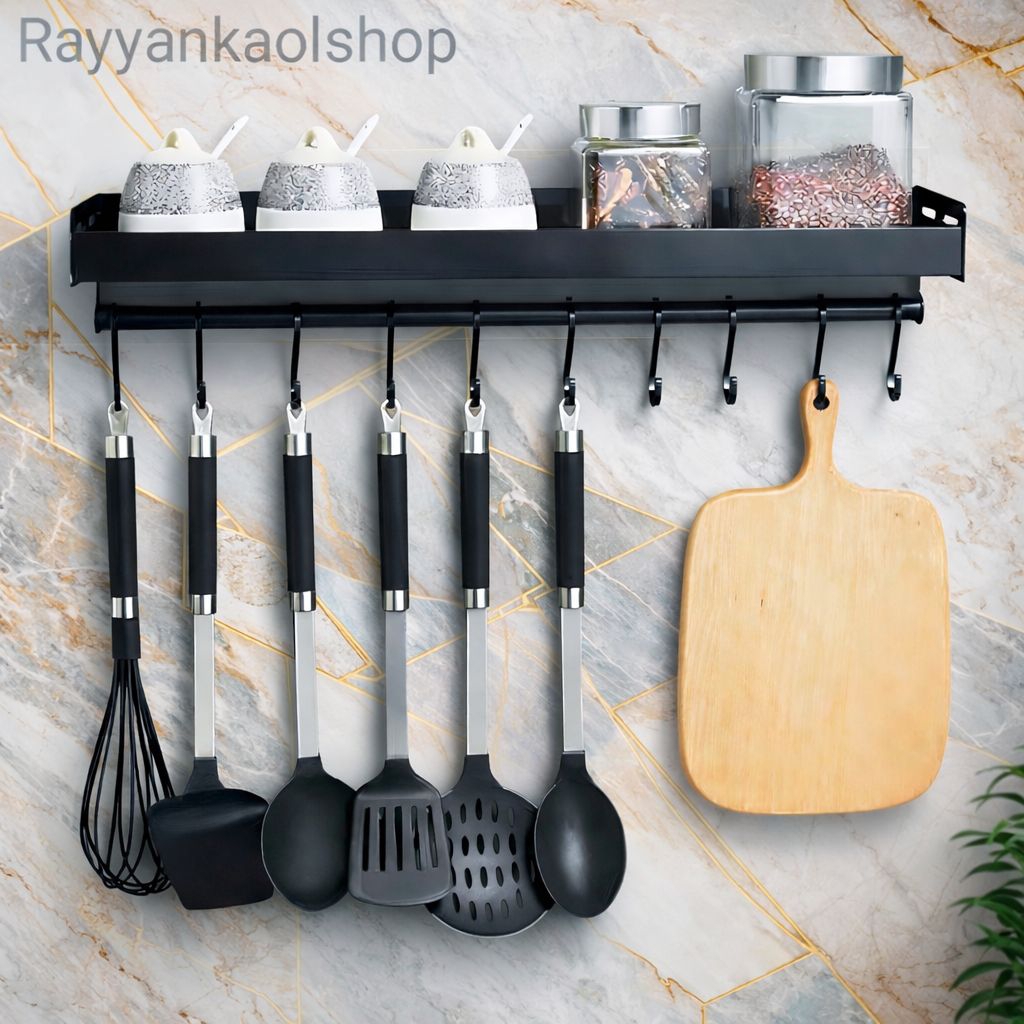 Rak dapur Rak bumbu gantung penyimpanan bumbu Rak bumbu tempel dinding