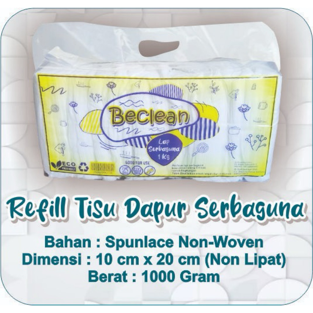 Tisu kompor kiloan Be clean kuning 1 Kg - Tisu serbaguna - Tisu kompor 1 Kg