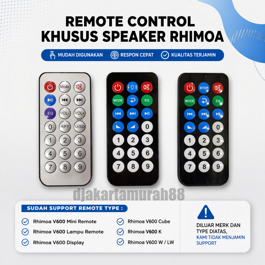 Remote Control Untuk Speaker Rhimoa
