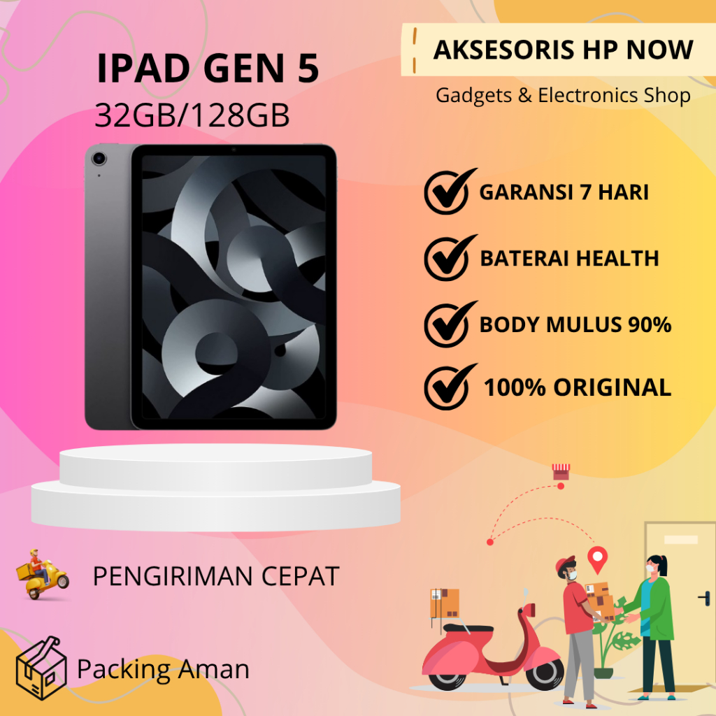 iPad 5 32GB 128GB Gen 5 WIFI OLY ORIIGNAL - AHN