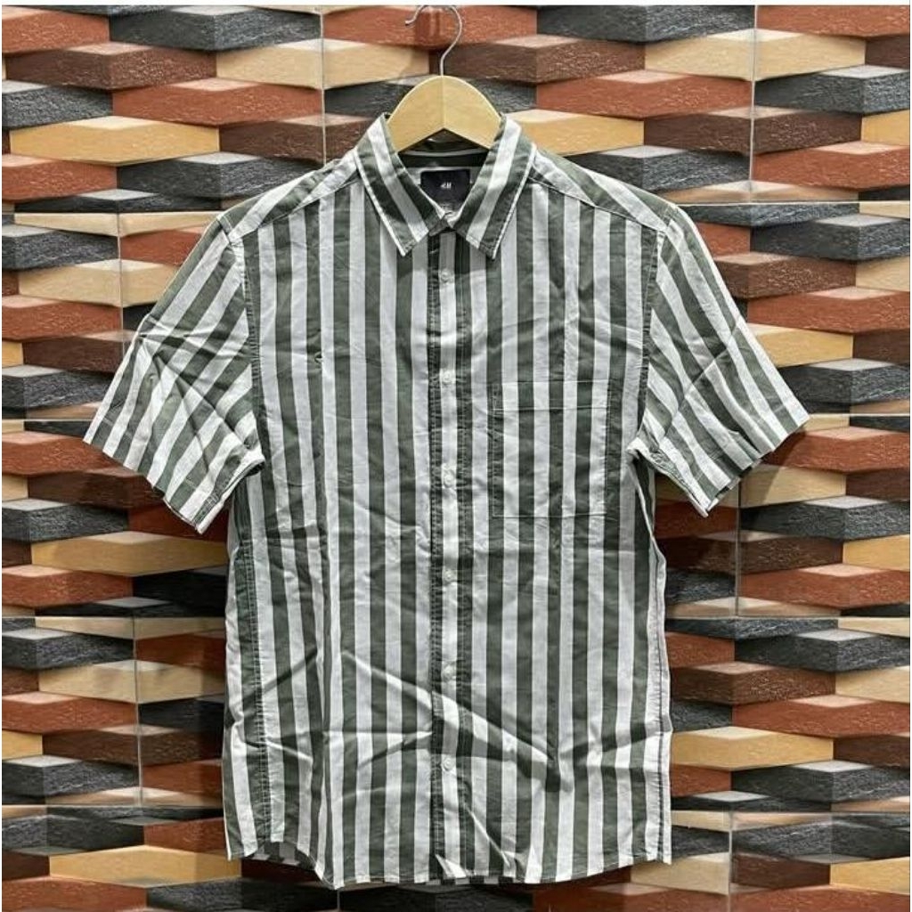 kemeja Stripe H&M
