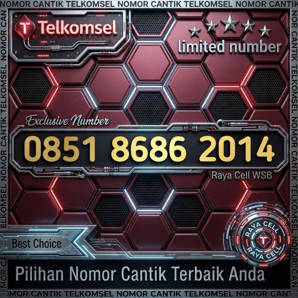 Nomor Cantik Simpati Seri Tahun 8686 2014