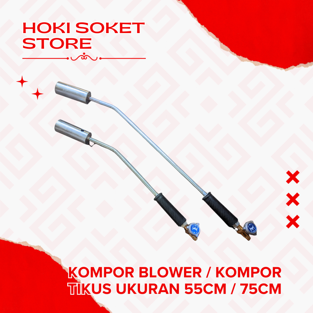 Kompor Blower Gas LPG Alat Bakar Rumput Kompor Tikus Bakar Kulit Sapi 55 cm dan 75 cm Gas Torch Burn