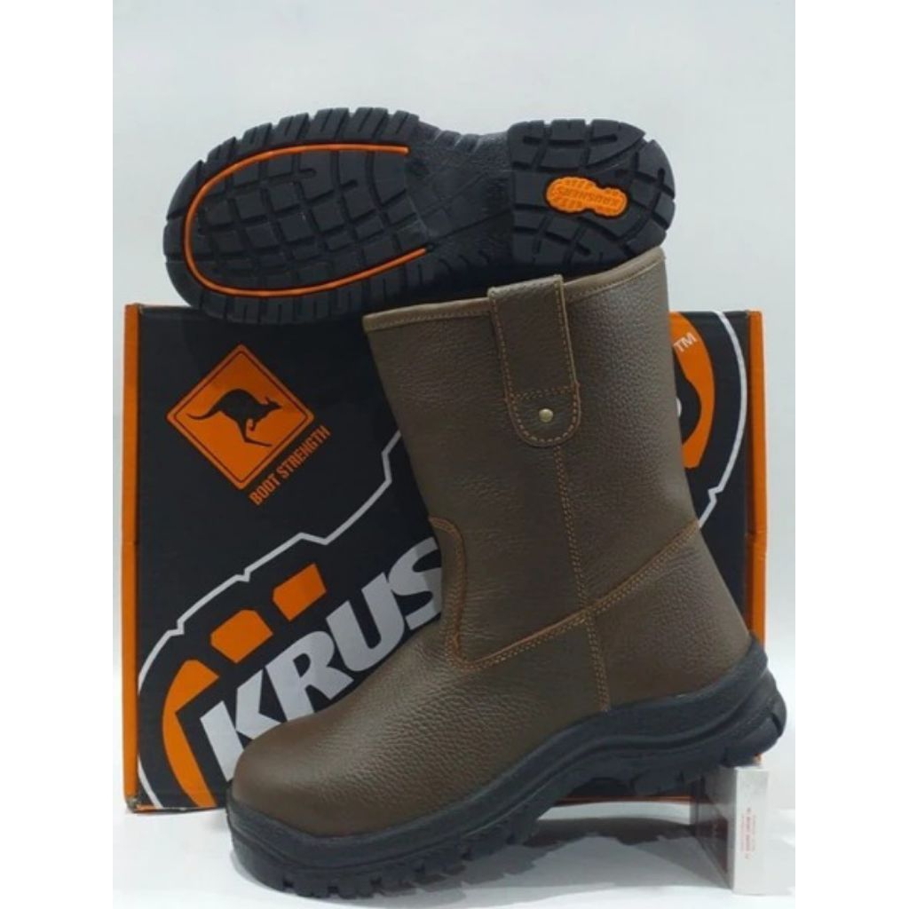 Safety Shoes Krushers Texas Brown / Sepatu Safety Krushers Texas Brown