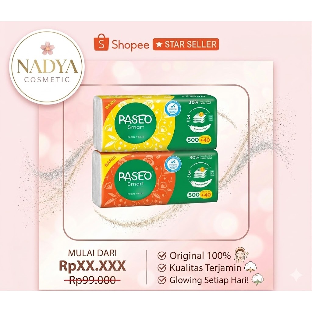 Grosir Tisu Paseo  Hemat - Tissue Paseo Soft Pack Grosir Murah Lembut dan Higienis - Nadya Cosmetic
