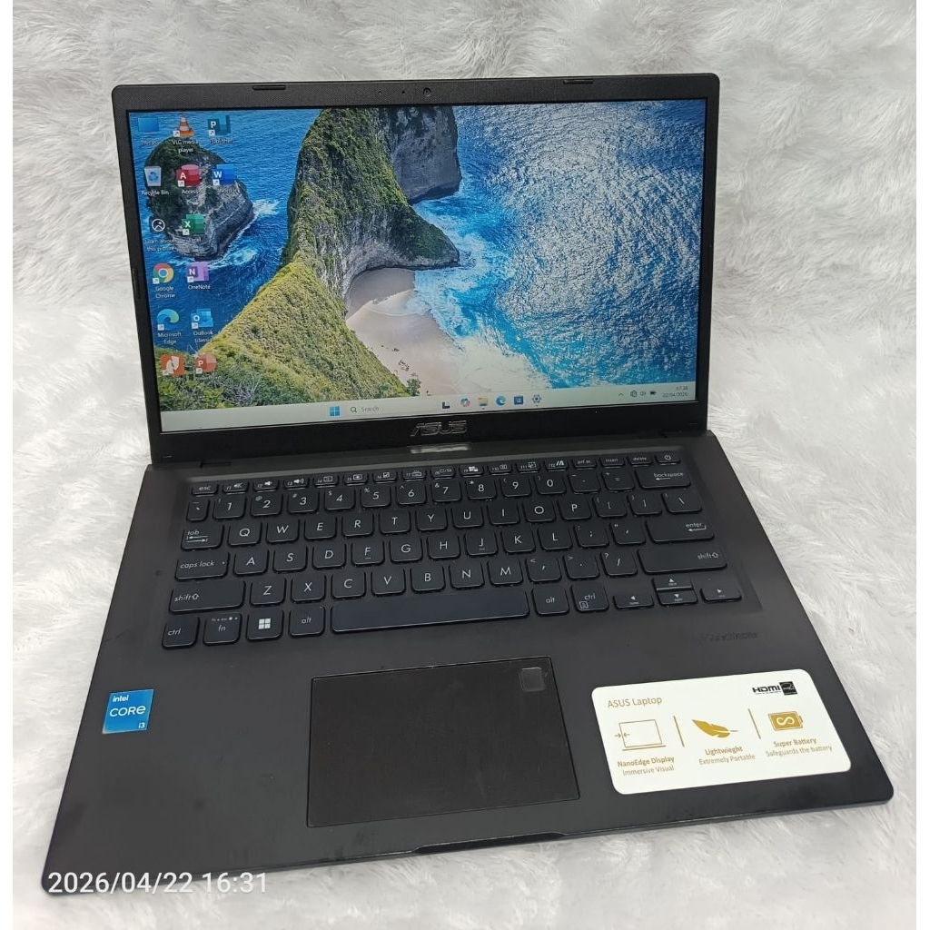 LAPTOP ASUS VIVOBOOK A1400E CORE I3 RAM 8GB SSD 512GB MULUS SIAP PAKAI