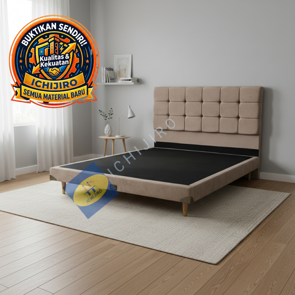 Divan Dipan Sandaran Headboard Kasur 180x200 Ranjang Tempat Tidur Minimalis Scandinavian