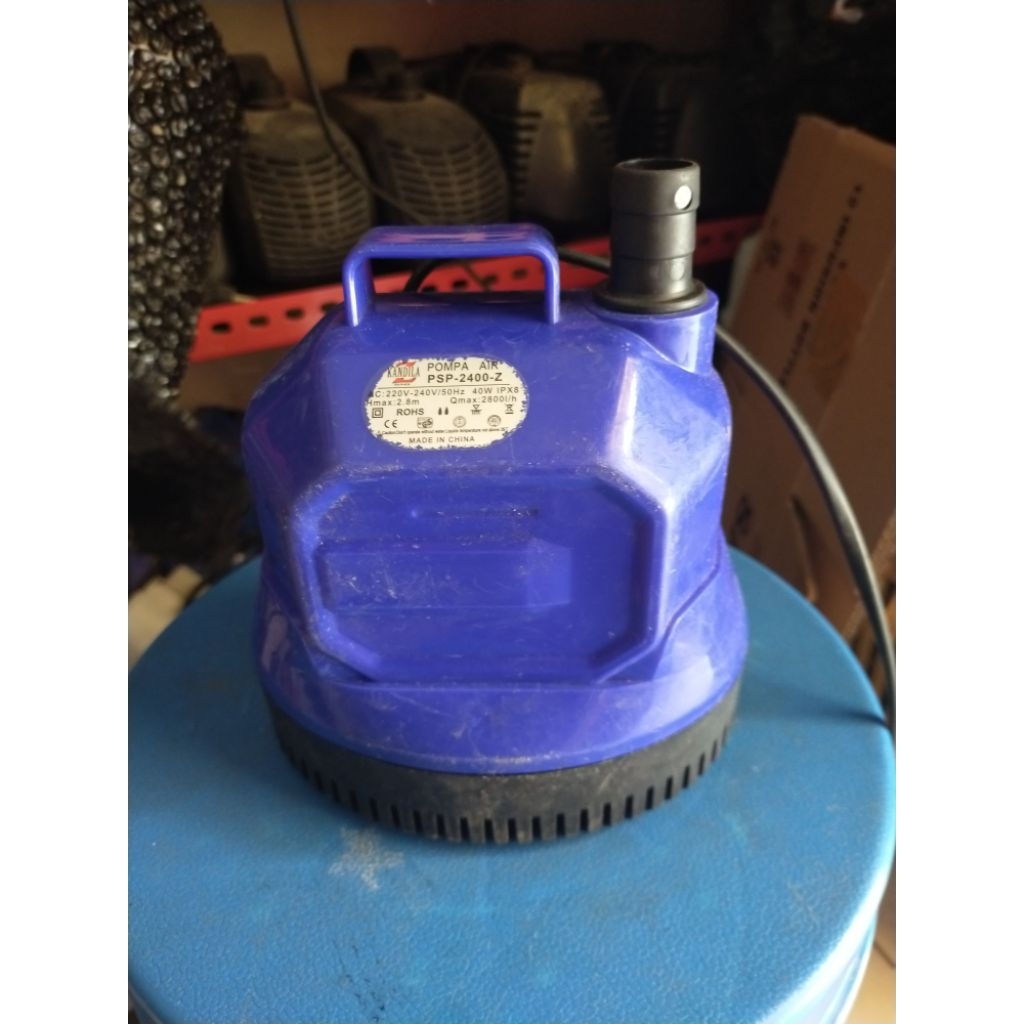 KANDILA PSP-2400-Z 2800L/H FILTER power head/pompa celup/filter aquarium dan kolam.