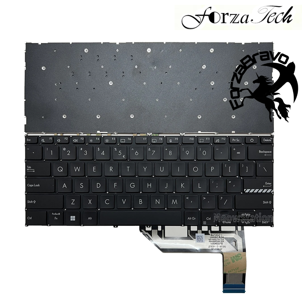 Keyboard  ASUS Vivobook Go 14 E1404 E1404G E1404GA E1404F E1404FA E1404FA-NK255W. Hitam No Backlight