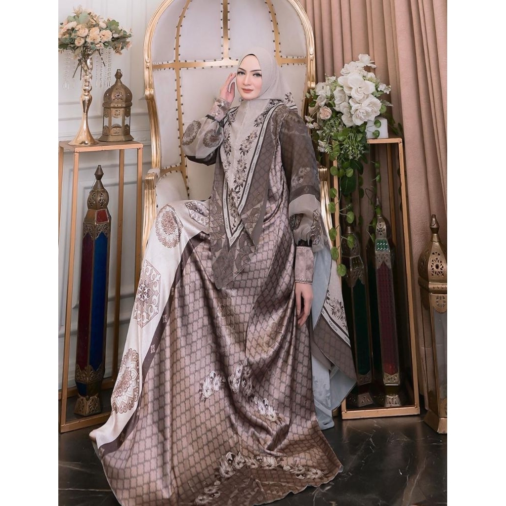 AZKADINA OUTER series  BY.  YODIZEIN EEVA SYARI ORIGINAL TERBARU / GAMIS SET MEWAH