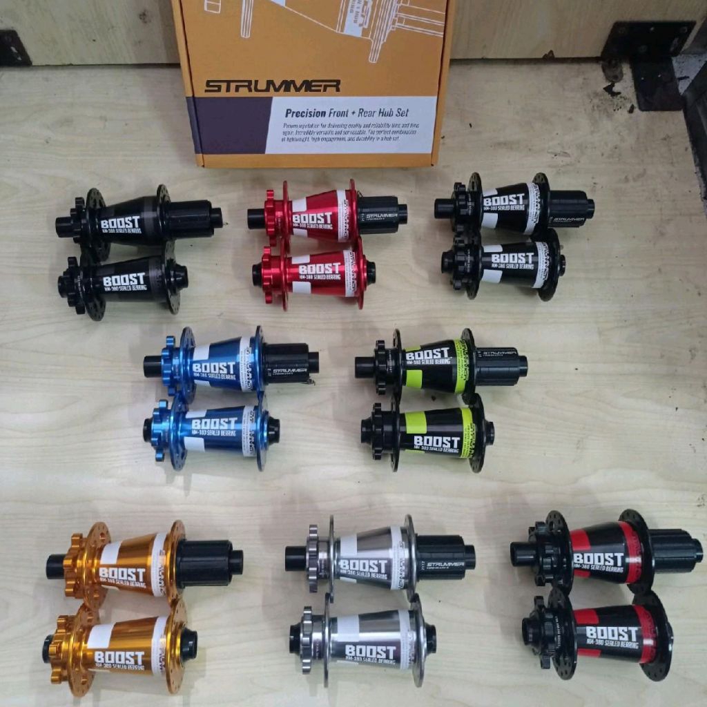 Hub Freehub Strummer MT380 Boost 32H Bisa TA dan QR Bearing 6 pawls tawon like MT009 MT039