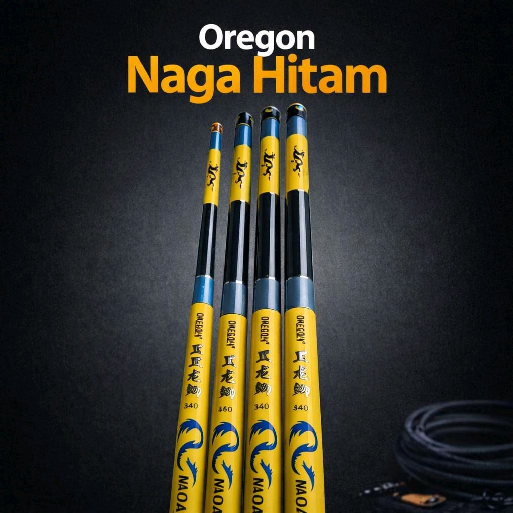 Oregon Joran Tegek Naga Hitam 300 360 450 540 Model Oregon Naga Hitam untuk Pancingan