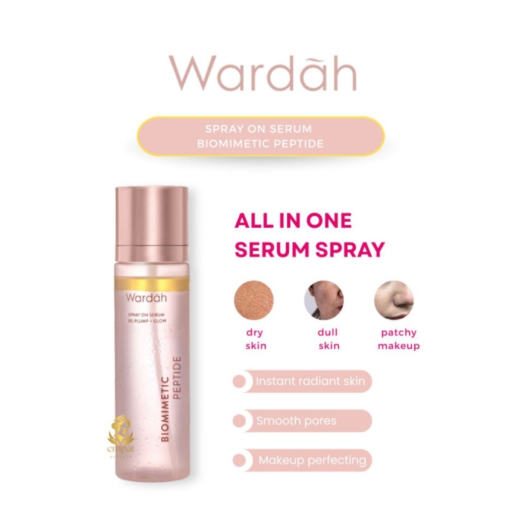 Wardah Spray On Serum Biomimetic Peptide / Serum Wajah 105Ml