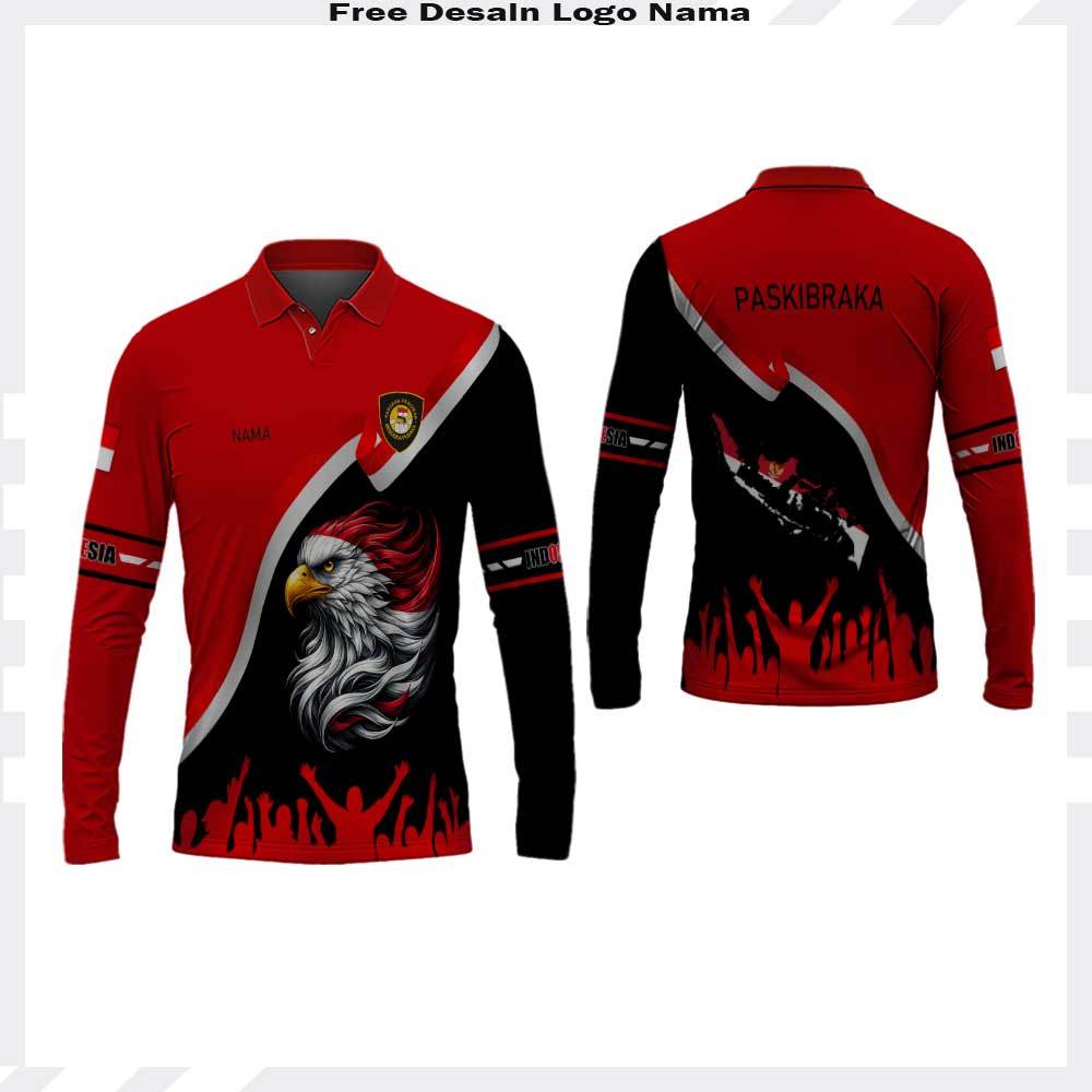 KAOS POLO JERSEY PASKIBRA - JERSEY WANGKI PASKIBRAKA AGUSTUSAN JERSEY PASKIBRAKA LENGAN PANJANG