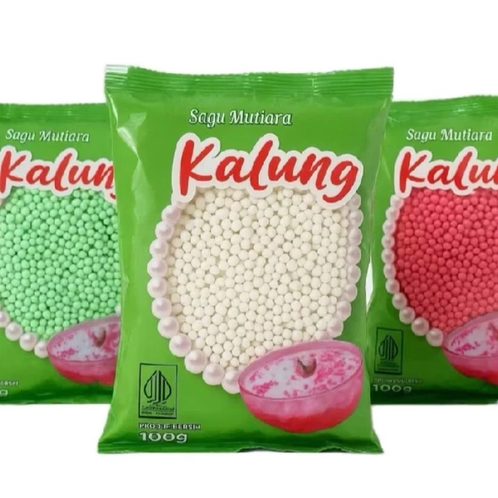 Sagu Mutiara Kalung 100Gr / Sagu Mutiara Putih / Sagu Mutiara Hijau / Sagu Mutiara Merah