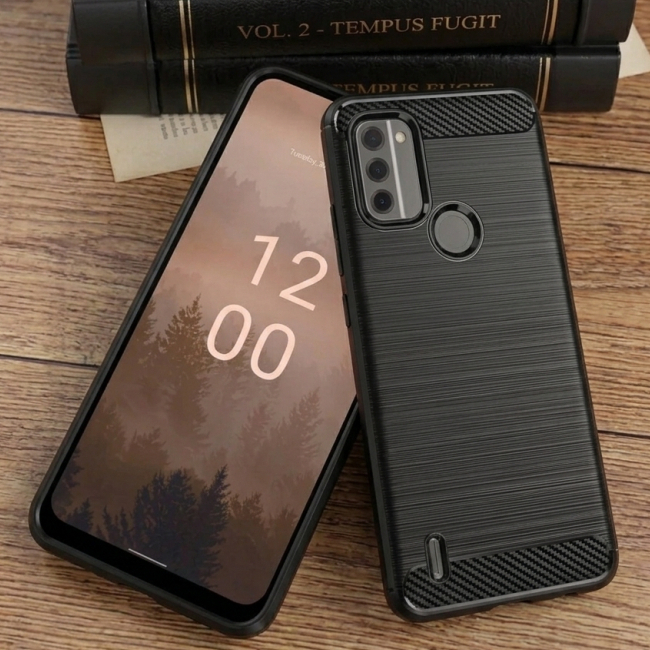 CASE NOKIA C31 / NOKIA C21 PLUS SOFT CASE CARBON RUGGED ARMOR ANTI SHOCKROOF