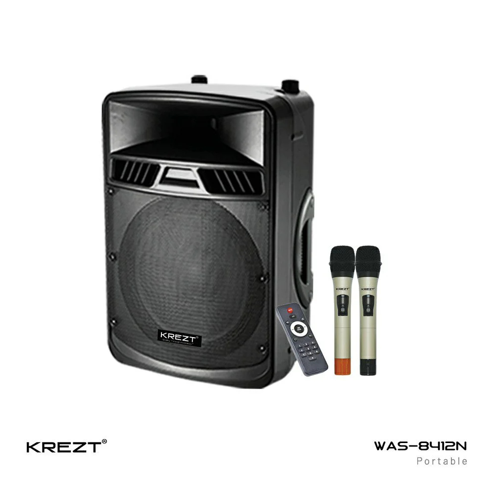 Speaker Portable 12 Inch KREZT WAS-8412N
