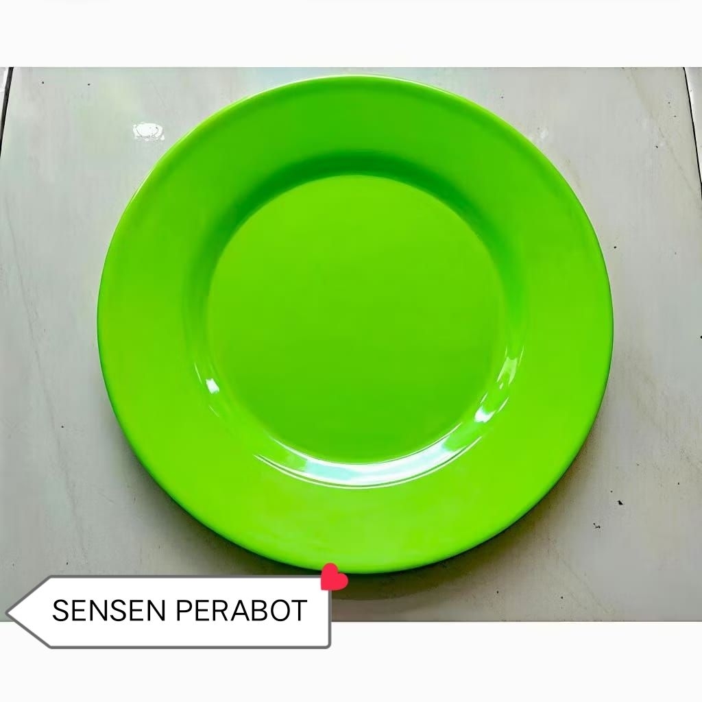 PIRING PRASMANAN 10 INCH MELAMIN SINGA SINGI 12PCS