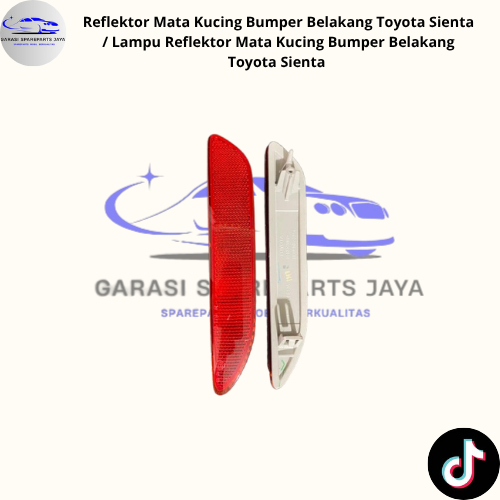 Reflektor Mata Kucing Bumper Belakang Toyota Sienta / Lampu Reflektor Mata Kucing Bumper Belakang To
