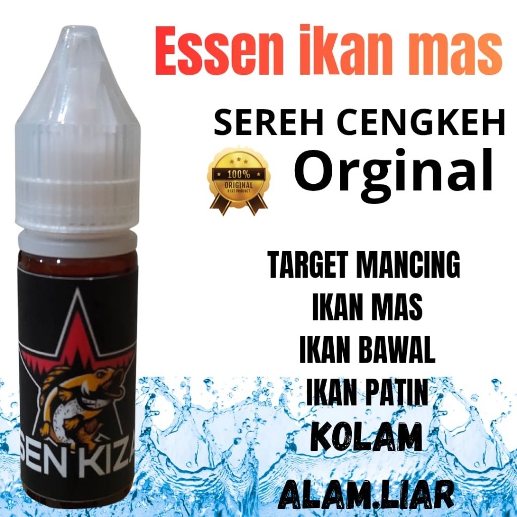 Essen ikan mas sereh cengkeh original anti boncos .15ml