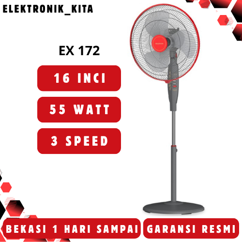 MASPION KIPAS ANGIN BERDIRI 16 INCI EX 172 EX-172 EX172 STAND FAN MURAH BEKASI LOW WATT GARANSI RESM