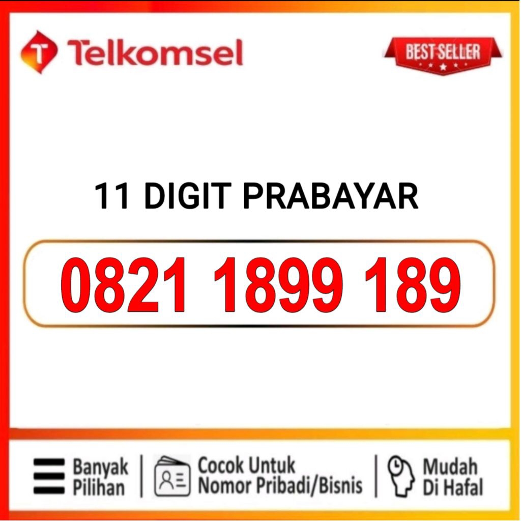 kartu perdana telkomsel nomor cantik simpati 1899 189