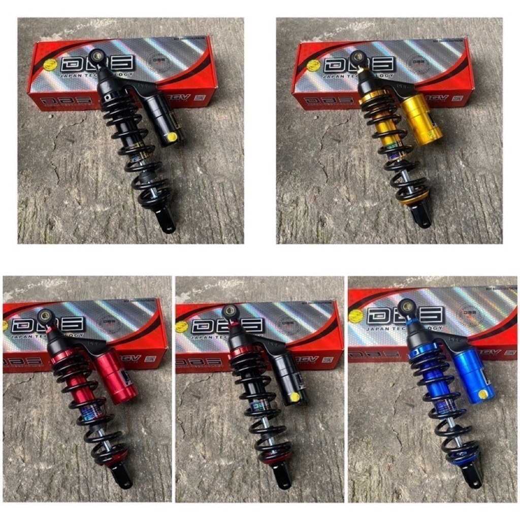 Shockbreaker Belakang Ride It 811 - Desain Baru, Warna Merah/Hitam, Ukuran 280-340mm