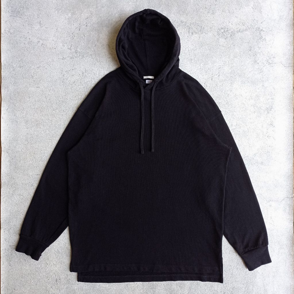 Hoodie Uniqlo GU Hitam Tall