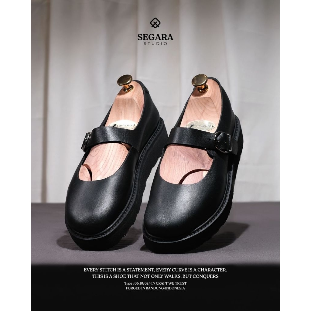 EXODOS57 | Segara Sepatu Kulit Vintage - MJ. Wana Black
