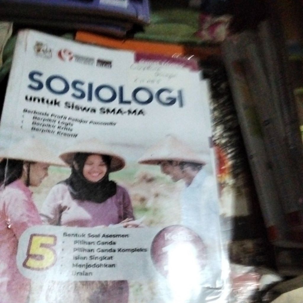 Buku sosiologi 3 SMA kurikulum merdeka yrama Widya