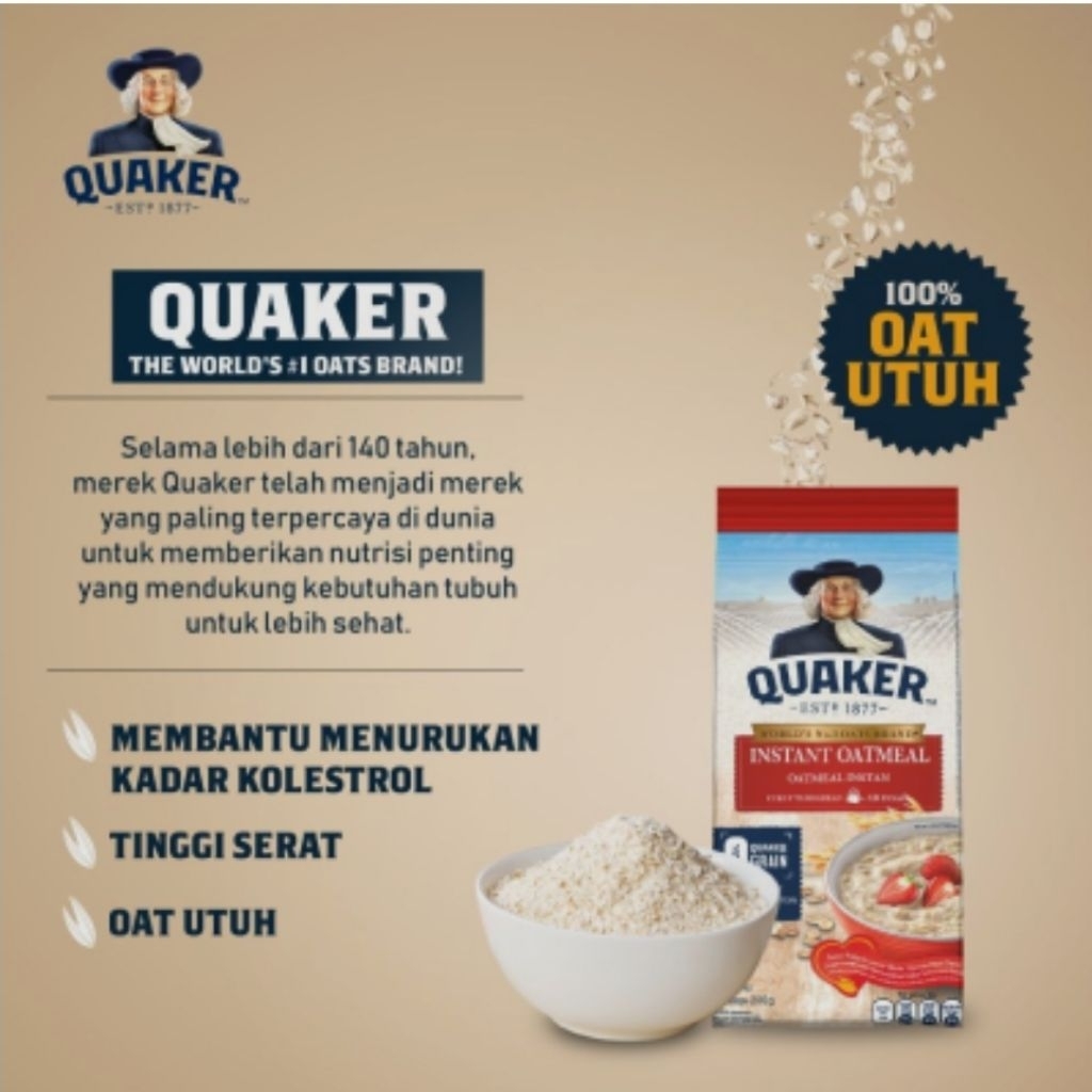 oatmeal instan quaker oats 800g Harga Promo/PALING MURAH