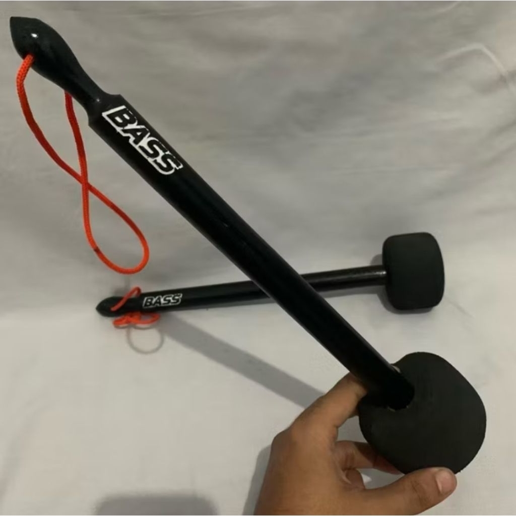 Stik Bass Drumband dan Stik Bass Hadroh Kayu mahoni 1 pasang
