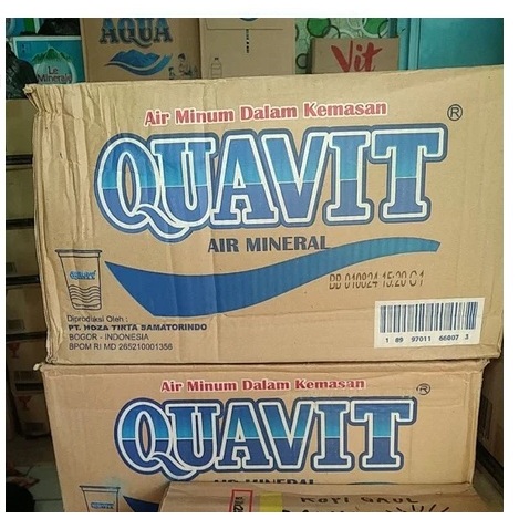 Air Mineral Sip la  Gelas 200ml x 48 pcs | Air Mineral QUAVIT Gelas 220ml x 48 pcs
