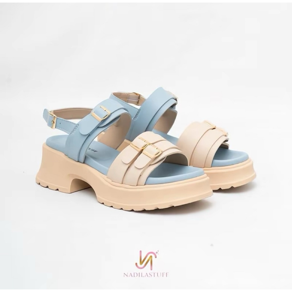 Preloved Nadilastuff signature laquitta platform sandal wanita original (baca deskripsi)
