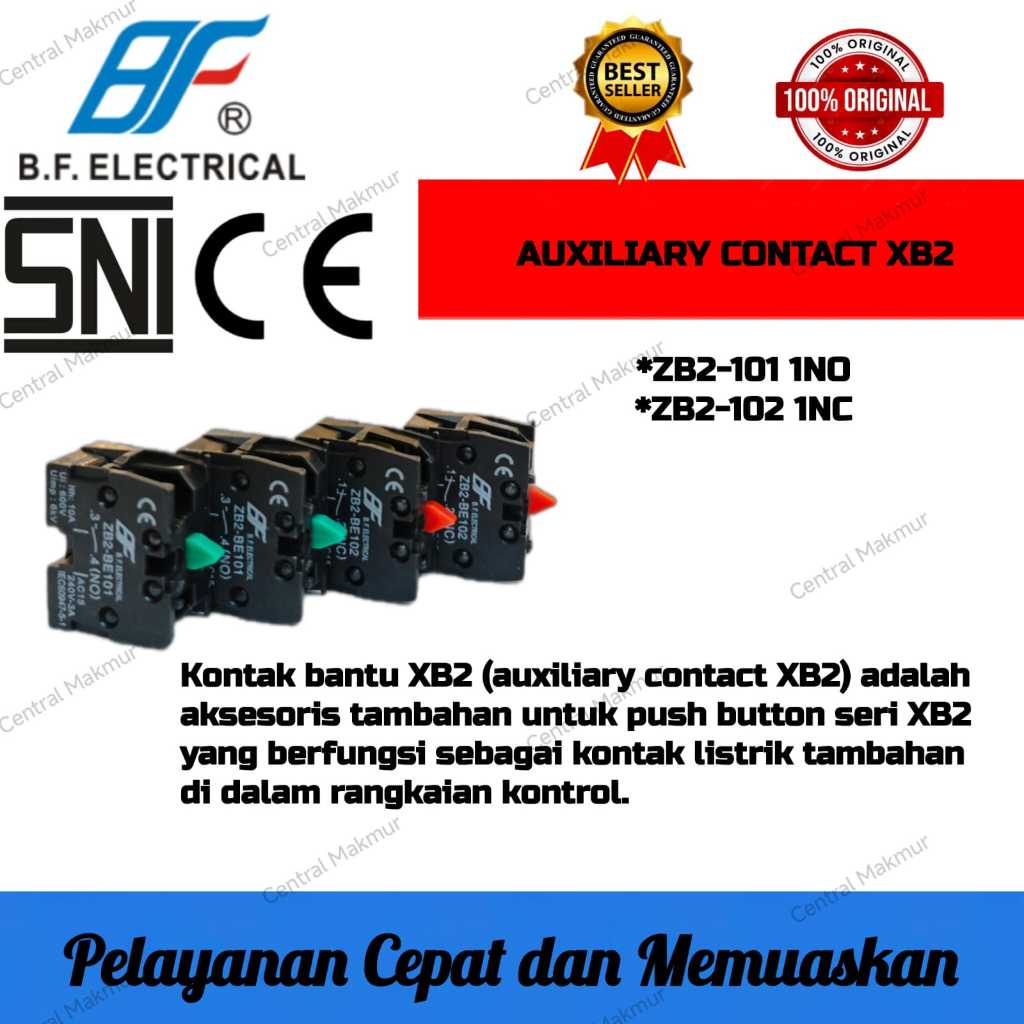 ORIGINAL KONTAK BANTU XB2 / AUXILIARY CONTACT ZB2 ZB2-101 1NO ZB2-102 1NC